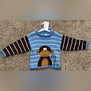 NWT Rags Land Blue Roll Neck Sweater—Size 3-4